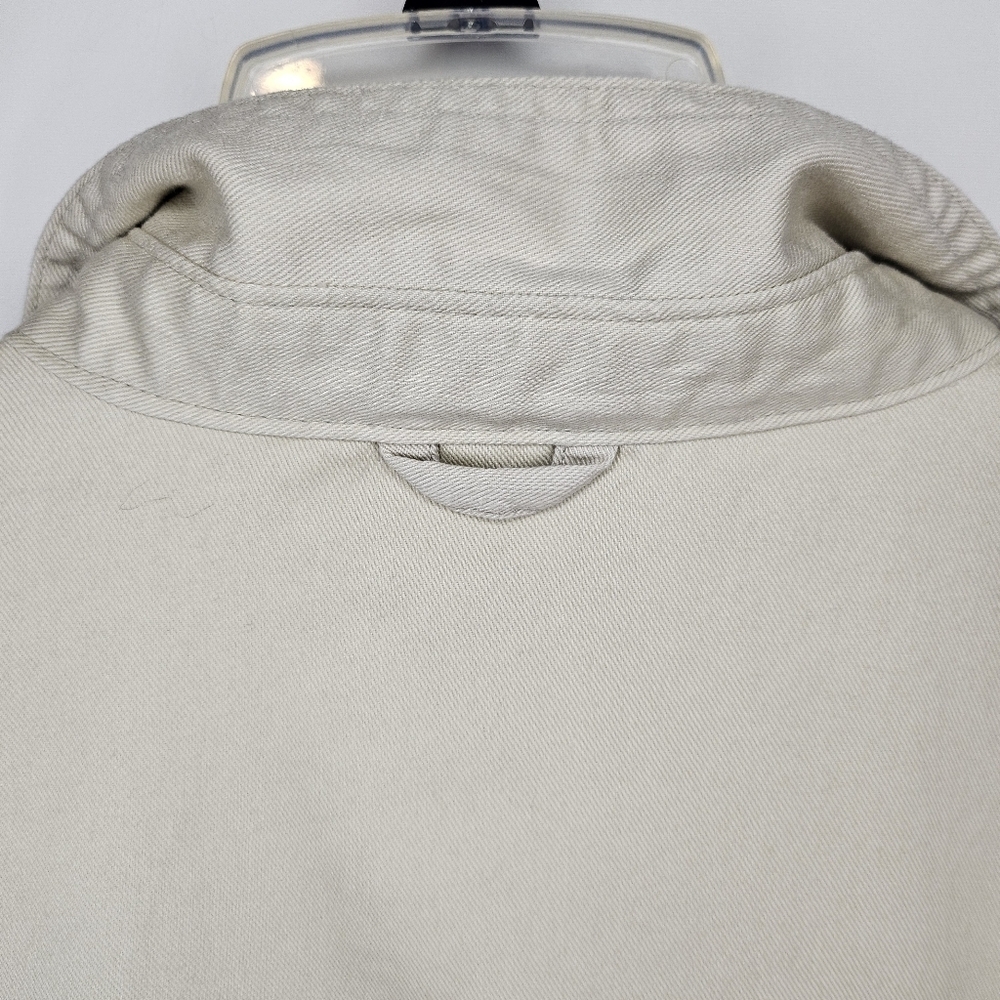 Woolrich Cream Button Snap Shirt Jacket Western Utility Top Plus Size 2X Stretch - Picture 4 of 9